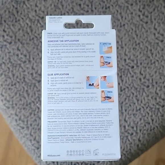 KISS Fantasy Gel Nude Matte Long Sculpted Press-On 💅 79955 KGFS01 - Picture 7 of 7